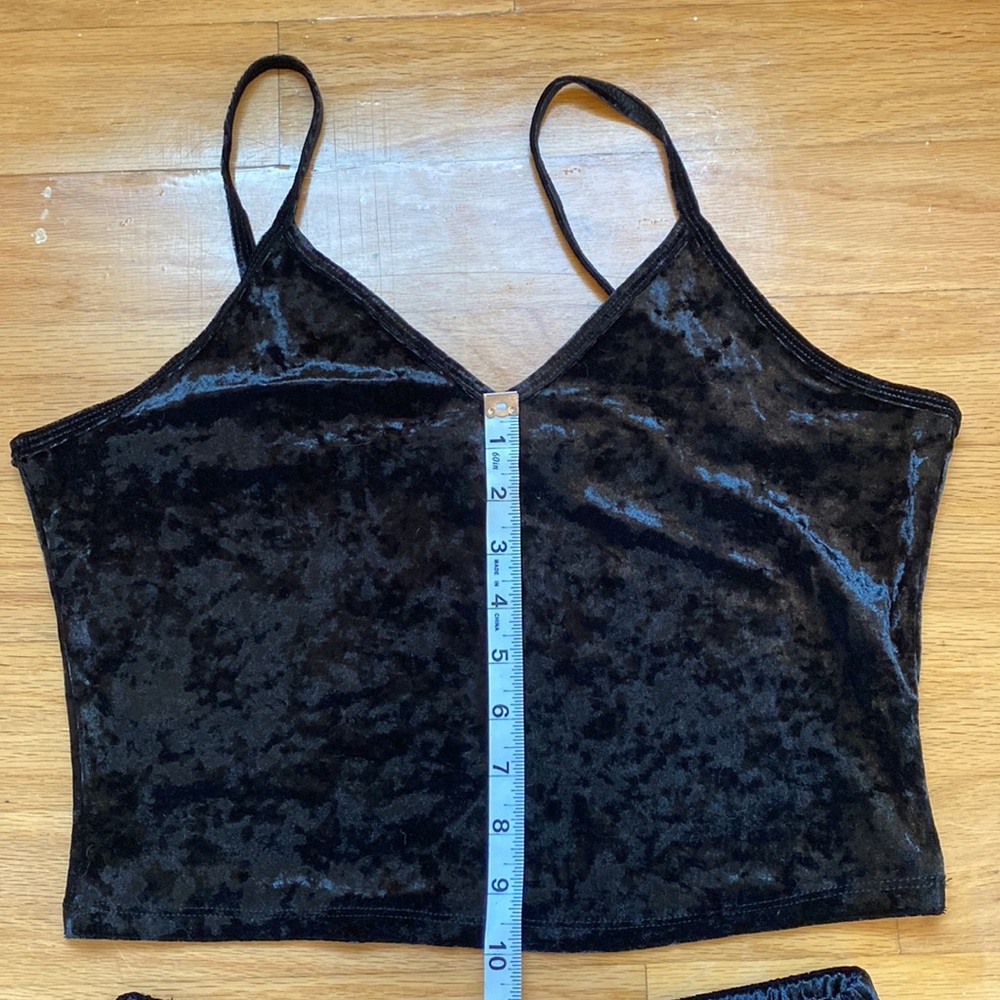 Popular 21 Black Velvet Pajama Set - Picture 11 of 12